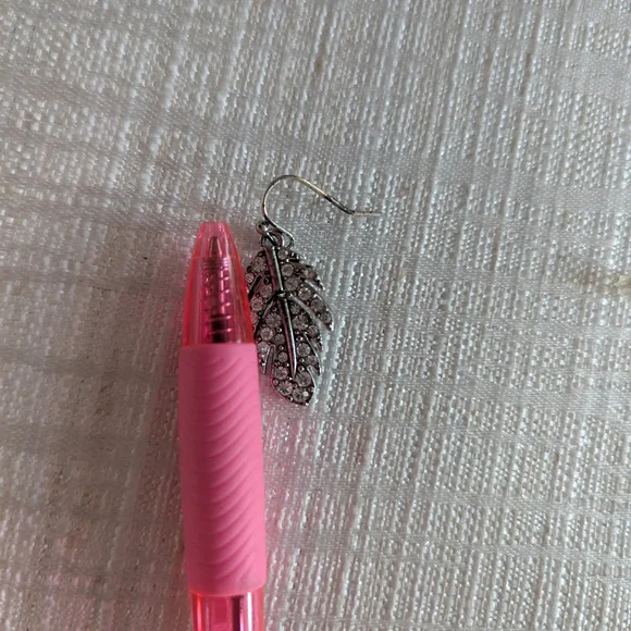 American Eagle Feather Rhinestone Earrings - Picture 5 of 9